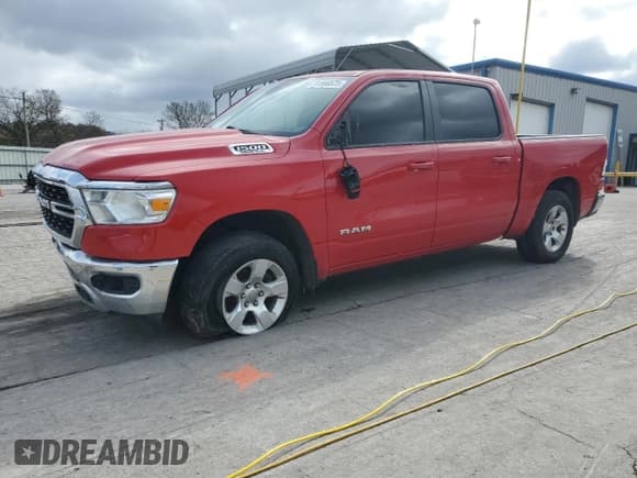 ✅ 2022 Ram 1500 Lone Star • VIN: 1C6SRFFT4NN159009 • Lot: 91888575. Listed on Copart with 104,973 mi. Free auction sales archive from the USA and detailed vehicle history report at DreamBid. Image 1.