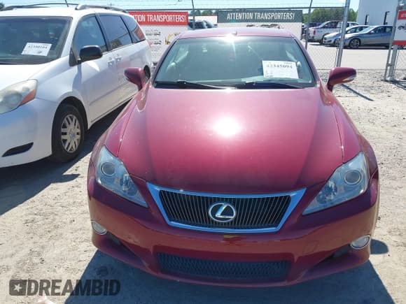 ✅ 2010 Lexus IS 250 C • VIN: JTHFF2C26A2502906 • Lot: 42345094. Listed on IAAI with 200,600 mi. Free auction sales archive from the USA and detailed vehicle history report at DreamBid. Image 6.