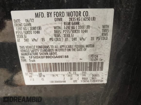 ✅ 2013 Ford Explorer Limited • VIN: 1FM5K8F89DGA69788 • Lot: 43339069. Wystawiony na IAAI z przebiegiem 149 699 mil. Bezpłatny archiwum sprzedaży aukcyjnych z USA i szczegółowy raport historii pojazdu na DreamBid. Zdjęcie 9.