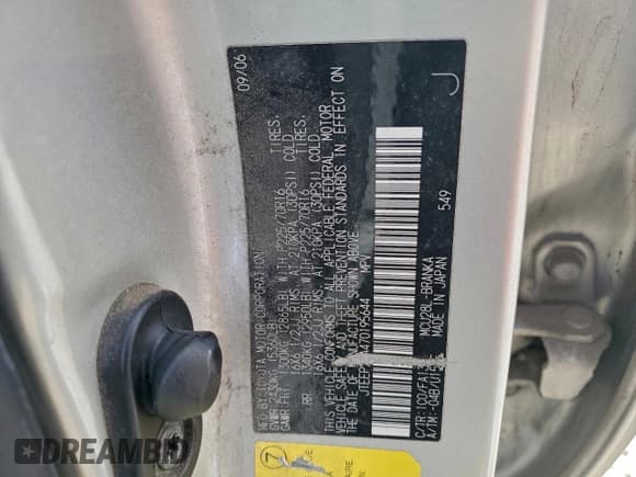 ✅ 2007 Toyota Highlander Limited • VIN: JTEEP21A470195644 • Lot: 96383955. Listed on Copart with 237,332 mi. Free auction sales archive from the USA and detailed vehicle history report at DreamBid. Image 12.