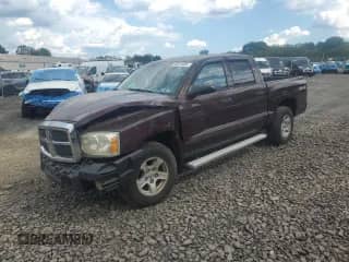 2005 Dodge Dakota SLT z VIN 1D7HW48K75S209767, wystawiony jako Copart lot #70811835 z przebiegiem 110 689 mil mil oraz Szkoda całkowita • Salvage title. Historia ofert i sprzedaży dostępna na DreamBid. Obrazek 1.