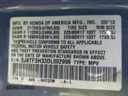 ✅ 2013 Honda Crosstour EX • VIN: 5J6TF3H33DL002996 • Lot: 41588866. Listed on IAAI with Not provided. Free auction sales archive from the USA and detailed vehicle history report at DreamBid. Image 9.