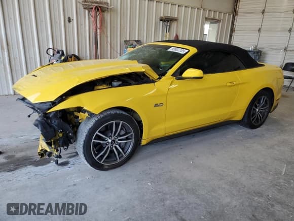 ✅ 2017 Ford Mustang GT Premium • VIN: 1FATP8FF6H5313089 • Лот: 89803165. Опубликован ранее на Copart с пробегом 75 060 миль. Бесплатный доступ к архиву аукционных продаж из США и подробный отчёт об истории автомобиля на DreamBid. Изображение 1.