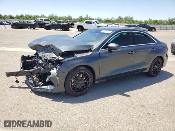 ✅ 2025 Audi A3 Premium • VIN: WAUGUDGY6SA039529 • Lot: 56014875. Listed on Copart with 2,522 mi. Free auction sales archive from the USA and detailed vehicle history report at DreamBid. Image 1.