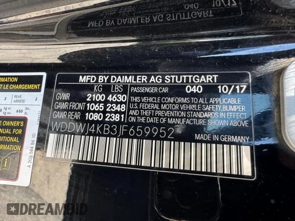 ✅ 2018 Mercedes-Benz C 300 • VIN: WDDWJ4KB3JF659952 • Lot: 62150725. Listed on Copart with 75,589 mi. Free auction sales archive from the USA and detailed vehicle history report at DreamBid. Image 10.