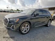 ✅ 2022 Audi Q3 S line Premium • VIN: WA1DECF34N1119509 • Lot: 63446235. Listed on Copart with 38,276 mi. Free auction sales archive from the USA and detailed vehicle history report at DreamBid. Image 1.