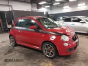 ✅ 2015 FIAT 500 Sport • VIN: 3C3CFFBR4FT562221 • Lot: 42252586. Listed on IAAI with 65,655 mi. Free auction sales archive from the USA and detailed vehicle history report at DreamBid. Image 1.