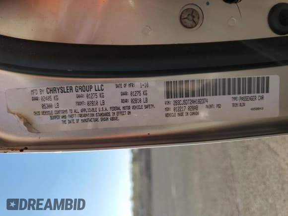 ✅ 2010 Dodge Challenger R/T • VIN: 2B3CJ5DT2AH182374 • Lot: 78757474. Wystawiony na Copart z przebiegiem 86 844 mil. Bezpłatny archiwum sprzedaży aukcyjnych z USA i szczegółowy raport historii pojazdu na DreamBid. Zdjęcie 12.