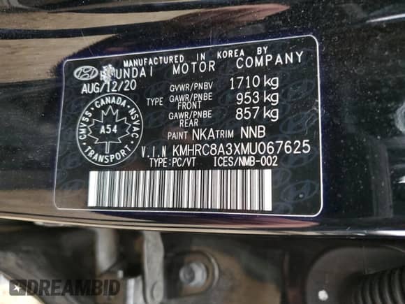 2021 Hyundai Venue SEL с VIN KMHRC8A3XMU067625, выставлен на аукционе Copart как лот 80303274 с пробегом 82 922 миль миль и Чистый • Clean title. История ставок и продаж доступна на DreamBid. Изображение 13.