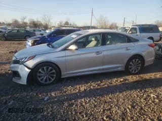 ✅ 2016 Hyundai Sonata Sport • VIN: 5NPE34AF0GH281124 • Лот: 68501522. Опубликован ранее на Copart с пробегом 190 912 миль. Бесплатный доступ к архиву аукционных продаж из США и подробный отчёт об истории автомобиля на DreamBid. Изображение 1.