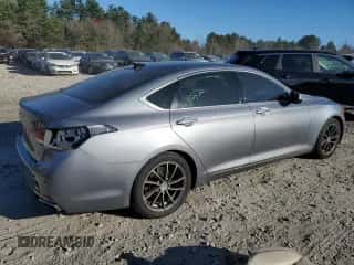 2015 Hyundai Genesis 3.8L with VIN KMHGN4JE4FU034229, listed as a Copart auction lot 78460004 with 110,984 mi miles and Salvage title. Bid and sale history available at DreamBid. Image 3.