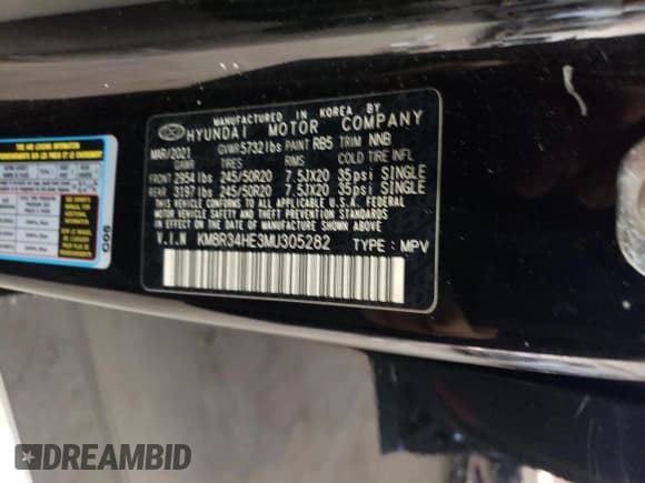 ✅ 2021 Hyundai Palisade SEL • VIN: KM8R34HE3MU305282 • Лот: 86668054. Опубликован ранее на Copart с пробегом 67 406 миль. Бесплатный доступ к архиву аукционных продаж из США и подробный отчёт об истории автомобиля на DreamBid. Изображение 13.