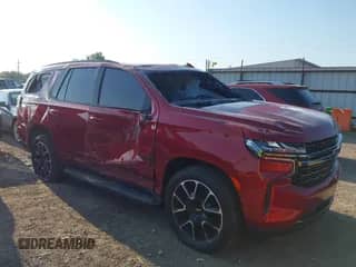 2021 Chevrolet Tahoe RST with VIN 1GNSKRKD0MR421104, listed as a IAAI auction lot 43209576 with 93,123 mi miles and . Bid and sale history available at DreamBid. Image 1.