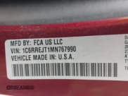 ✅ 2021 Ram 1500 Laramie • VIN: 1C6RREJT1MN767990 • Lot: 42127495. Listed on IAAI with 80,037 mi. Free auction sales archive from the USA and detailed vehicle history report at DreamBid. Image 9.