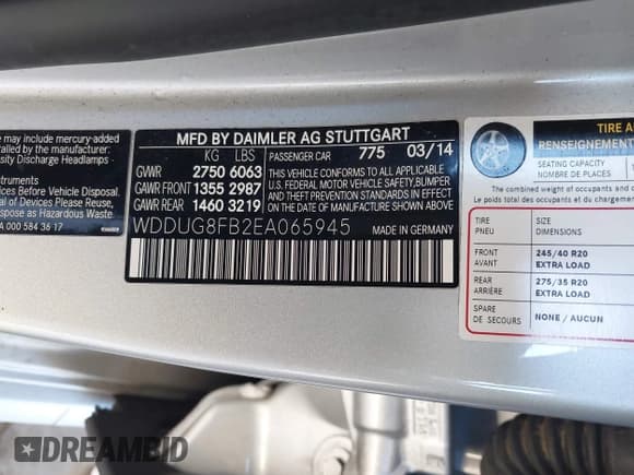 ✅ 2014 Mercedes-Benz S 550 • VIN: WDDUG8FB2EA065945 • Lot: 43710066. Listed on IAAI with 70,541 mi. Free auction sales archive from the USA and detailed vehicle history report at DreamBid. Image 9.