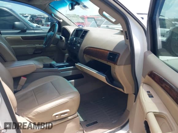 ✅ 2013 Nissan Armada Platinum • VIN: 5N1BA0NF8DN606220 • Lot: 42709251. Listed on IAAI with 119,891 mi. Free auction sales archive from the USA and detailed vehicle history report at DreamBid. Image 5.