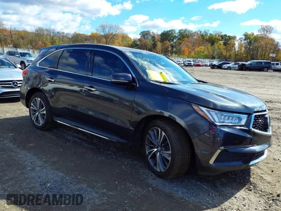 ✅ 2019 Acura MDX Technology • VIN: 5J8YD4H57KL030291 • Lot: 43579302. Listed on IAAI with 100,505 mi. Free auction sales archive from the USA and detailed vehicle history report at DreamBid. Image 1.