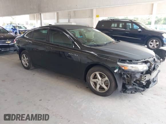 2017 Chevrolet Malibu LS with VIN 1G1ZB5ST1HF169807, listed as a IAAI auction lot 43119542 with 84,738 mi miles and . Bid and sale history available at DreamBid. Image 1.