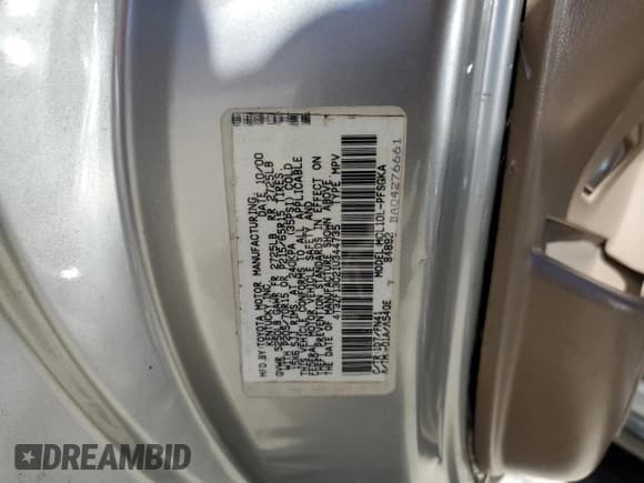 ✅ 2001 Toyota Sienna LE • VIN: 4T3ZF13C21U344735 • Lot: 84247075. Listed on Copart with 213,981 mi. Free auction sales archive from the USA and detailed vehicle history report at DreamBid. Image 13.