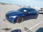 ✅ 2018 Infiniti Q50 Red Sport 400 • VIN: JN1FV7ARXJM481227 • Lot: 43266292. Listed on IAAI with 67,661 mi. Free auction sales archive from the USA and detailed vehicle history report at DreamBid. Image 2.