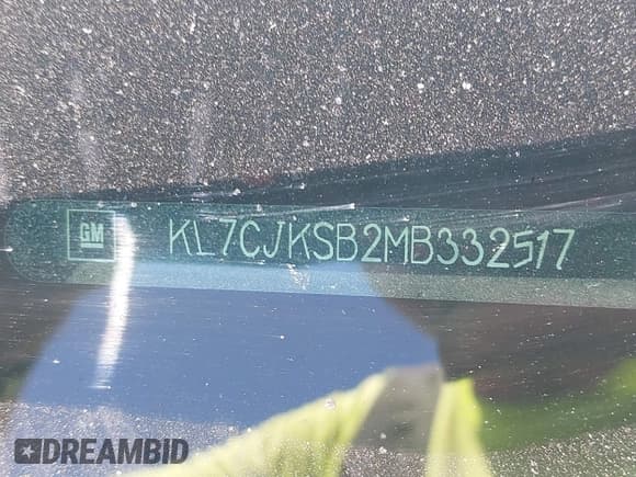 ✅ 2021 Chevrolet Trax LS • VIN: KL7CJKSB2MB332517 • Lot: 41881683. Listed on IAAI with 120,592 mi. Free auction sales archive from the USA and detailed vehicle history report at DreamBid. Image 9.