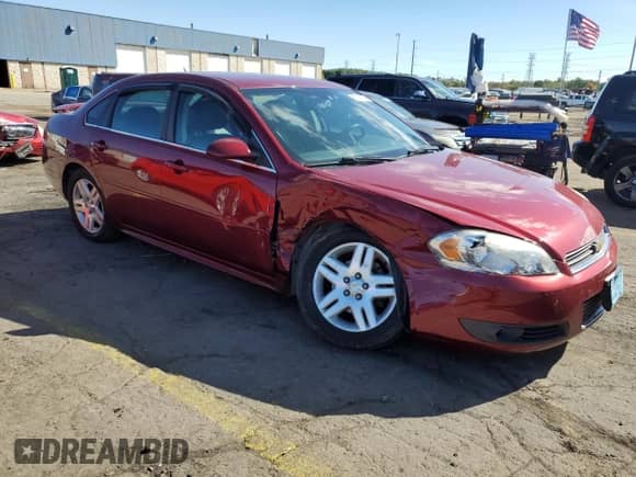 2010 Chevrolet Impala LT with VIN 2G1WB5EK6A1226621, listed as a Copart auction lot 82381125 with 111,901 mi miles and Salvage title. Bid and sale history available at DreamBid. Image 4.