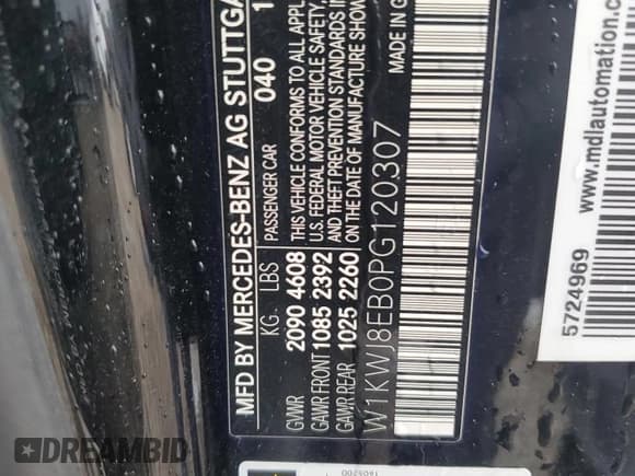 ✅ 2023 Mercedes-Benz C 300 • VIN: W1KWJ8EB0PG120307 • Lot: 54908375. Wystawiony na Copart z przebiegiem 15 518 mil. Bezpłatny archiwum sprzedaży aukcyjnych z USA i szczegółowy raport historii pojazdu na DreamBid. Zdjęcie 12.