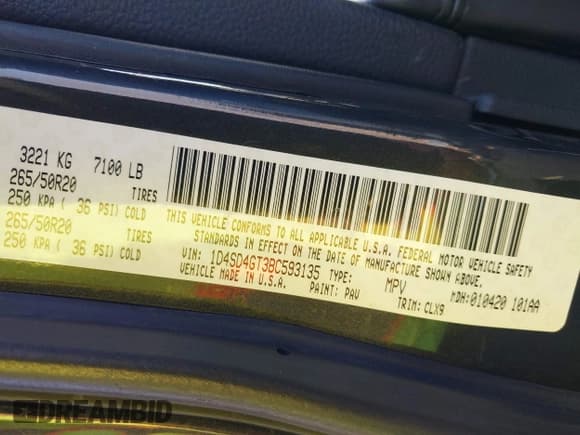 ✅ 2011 Dodge Durango Crew • VIN: 1D4SD4GT3BC593135 • Lot: 43362226. Wystawiony na IAAI z przebiegiem 229 128 mil. Bezpłatny archiwum sprzedaży aukcyjnych z USA i szczegółowy raport historii pojazdu na DreamBid. Zdjęcie 9.