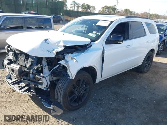 ✅ 2023 Dodge Durango GT Plus • VIN: 1C4RDJDG3PC688237 • Lot: 43676491. Listed on IAAI with 26,914 mi. Free auction sales archive from the USA and detailed vehicle history report at DreamBid. Image 2.
