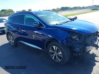 ✅ 2019 Nissan Murano SL • VIN: 5N1AZ2MJ4KN166838 • Lot: 43594529. Wystawiony na IAAI z przebiegiem 69 211 mil. Bezpłatny archiwum sprzedaży aukcyjnych z USA i szczegółowy raport historii pojazdu na DreamBid. Zdjęcie 1.