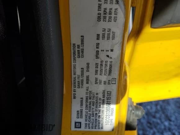 ✅ 2006 Chevrolet Colorado 1LT • VIN: 1GCCS136568115183 • Лот: 41371155. Опубликован ранее на Copart с пробегом 209 027 миль. Бесплатный доступ к архиву аукционных продаж из США и подробный отчёт об истории автомобиля на DreamBid. Изображение 13.