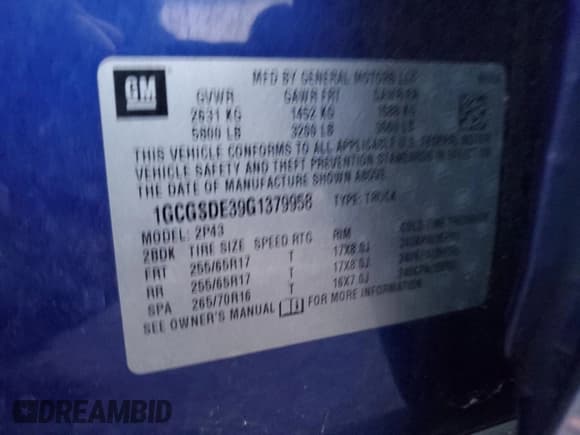 ✅ 2016 Chevrolet Colorado 2WD Z71 • VIN: 1GCGSDE39G1379958 • Лот: 84922964. Опубликован ранее на Copart с пробегом 78 077 миль. Бесплатный доступ к архиву аукционных продаж из США и подробный отчёт об истории автомобиля на DreamBid. Изображение 12.