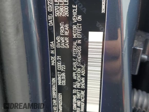 ✅ 2023 Volvo S60 Plus Dark Theme • VIN: 7JRL12TW6PG253221 • Lot: 56569425. Listed on Copart with 42,798 mi. Free auction sales archive from the USA and detailed vehicle history report at DreamBid. Image 12.