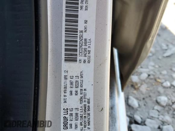 ✅ 2012 Dodge Avenger SE • VIN: 1C3CDZAG2CN256136 • Лот: 87526015. Опубликован ранее на Copart с пробегом 100 002 миль. Бесплатный доступ к архиву аукционных продаж из США и подробный отчёт об истории автомобиля на DreamBid. Изображение 12.