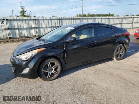 ✅ 2013 Hyundai Elantra GLS • VIN: KMHDH4AE1DU753722 • Lot: 82067255. Listed on Copart with 80,867 mi. Free auction sales archive from the USA and detailed vehicle history report at DreamBid. Image 1.
