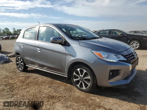 ✅ 2023 Mitsubishi Mirage Black Edition • VIN: ML32AWHJ8PH000705 • Lot: 61866495. Listed on Copart with 42,678 mi. Free auction sales archive from the USA and detailed vehicle history report at DreamBid. Image 4.