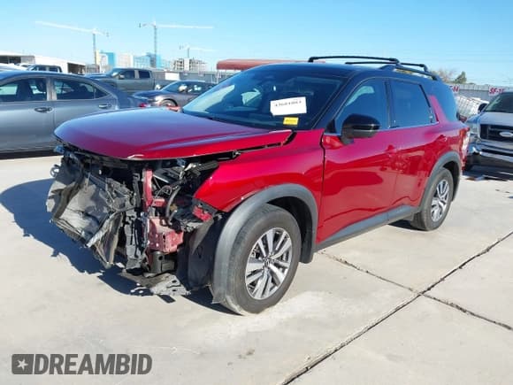 ✅ 2022 Nissan Pathfinder SL • VIN: 5N1DR3CA6NC234349 • Lot: 43681083. Listed on IAAI with 43,261 mi. Free auction sales archive from the USA and detailed vehicle history report at DreamBid. Image 2.