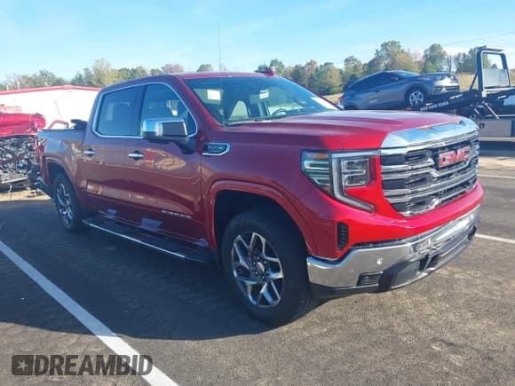 ✅ 2024 GMC Sierra 1500 SLT • VIN: 3GTUUDED9RG345075 • Лот: 43513788. Опубликован ранее на IAAI с пробегом 10 870 миль. Бесплатный доступ к архиву аукционных продаж из США и подробный отчёт об истории автомобиля на DreamBid. Изображение 1.