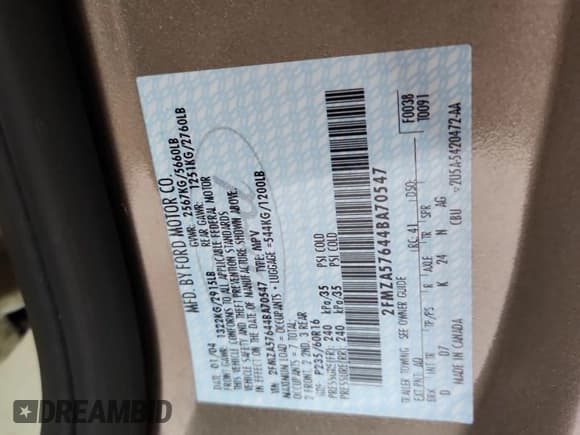 ✅ 2004 Ford Freestar SES • VIN: 2FMZA57644BA70547 • Lot: 87437035. Wystawiony na Copart z przebiegiem 106 258 mil. Bezpłatny archiwum sprzedaży aukcyjnych z USA i szczegółowy raport historii pojazdu na DreamBid. Zdjęcie 13.