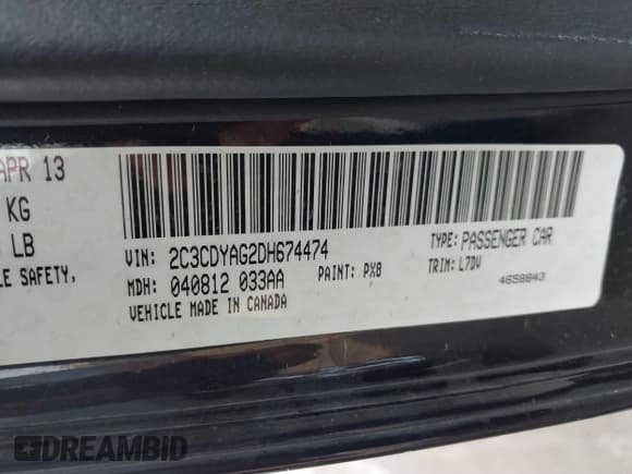 ✅ 2013 Dodge Challenger SXT • VIN: 2C3CDYAG2DH674474 • Lot: 41613428. Wystawiony na IAAI z przebiegiem 170 586 mil. Bezpłatny archiwum sprzedaży aukcyjnych z USA i szczegółowy raport historii pojazdu na DreamBid. Zdjęcie 9.