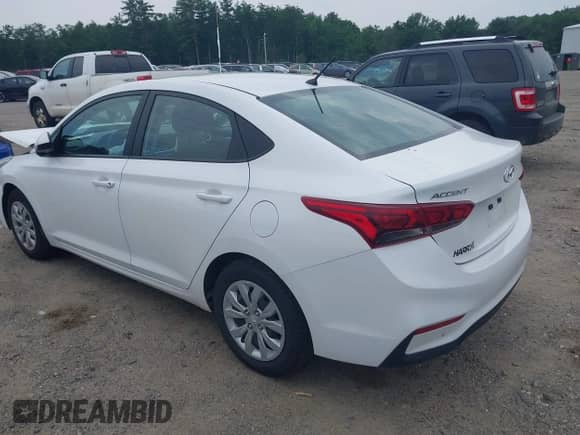 2021 Hyundai Accent SE with VIN 3KPC24A61ME149788, listed as a IAAI auction lot 42483133 with 60,024 mi miles and . Bid and sale history available at DreamBid. Image 3.
