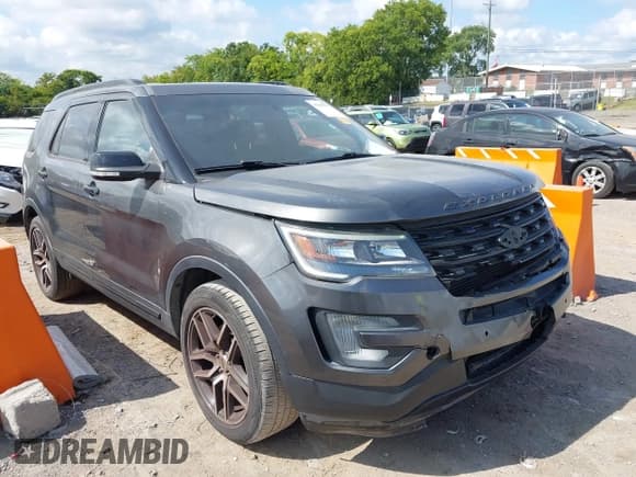 ✅ 2016 Ford Explorer Sport • VIN: 1FM5K8GT7GGD21433 • Lot: 43048591. Listed on IAAI with 55,424 mi. Free auction sales archive from the USA and detailed vehicle history report at DreamBid. Image 1.