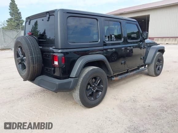 ✅ 2022 Jeep Wrangler Unlimited Sport S • VIN: 1C4HJXDG7NW195681 • Lot: 43256297. Listed on IAAI with 48,954 mi. Free auction sales archive from the USA and detailed vehicle history report at DreamBid. Image 4.