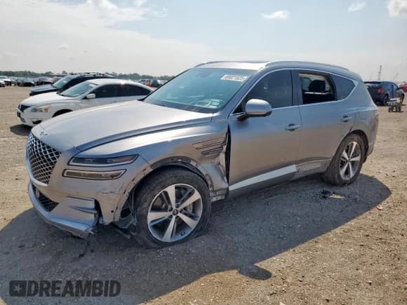 ✅ 2023 Genesis GV80 • VIN: KMUHBDSB3PU124170 • Лот: 69021525. Опубликован ранее на Copart с пробегом 47 160 миль. Бесплатный доступ к архиву аукционных продаж из США и подробный отчёт об истории автомобиля на DreamBid. Изображение 1.