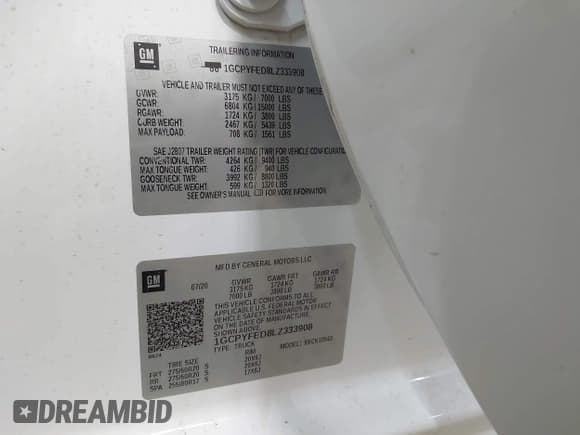 ✅ 2020 Chevrolet Silverado 1500 LT Trail Boss • VIN: 1GCPYFED8LZ333908 • Lot: 42949288. Wystawiony na IAAI z przebiegiem Nie podano. Bezpłatny archiwum sprzedaży aukcyjnych z USA i szczegółowy raport historii pojazdu na DreamBid. Zdjęcie 9.