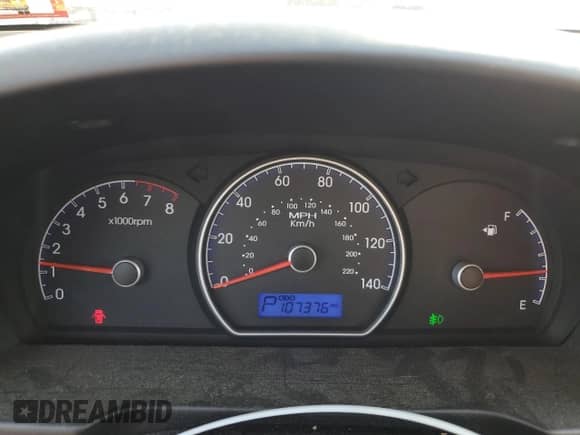 2009 Hyundai Elantra GLS z VIN KMHDU46D49U783607, wystawiony jako Copart lot #68806944 z przebiegiem 107 376 mil mil oraz Szkoda całkowita • Salvage title. Historia ofert i sprzedaży dostępna na DreamBid. Obrazek 9.