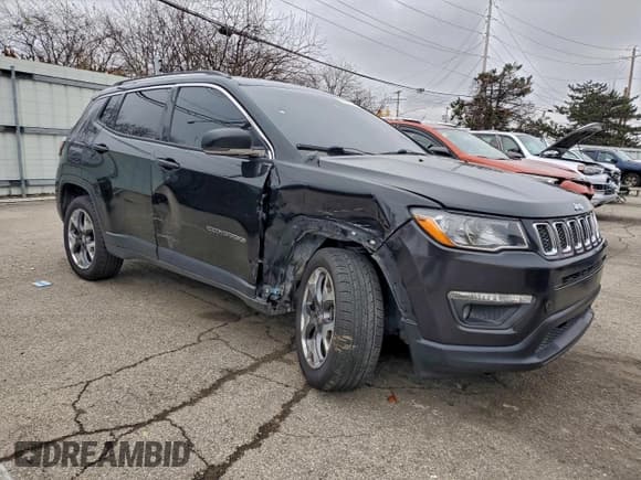 ✅ 2021 Jeep Compass Limited • VIN: 3C4NJDCB8MT553981 • Lot: 94811815. Listed on Copart with 104,868 mi. Free auction sales archive from the USA and detailed vehicle history report at DreamBid. Image 4.