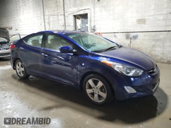 ✅ 2013 Hyundai Elantra GLS • VIN: 5NPDH4AE2DH312633 • Lot: 91694835. Listed on Copart with 76,984 mi. Free auction sales archive from the USA and detailed vehicle history report at DreamBid. Image 4.