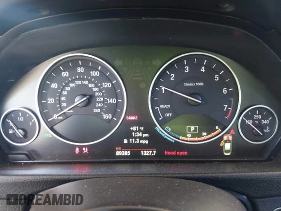 ✅ 2013 BMW 3 Series 335i • VIN: WBA3A9C50DF477047 • Lot: 42690387. Listed on IAAI with 89,385 mi. Free auction sales archive from the USA and detailed vehicle history report at DreamBid. Image 7.