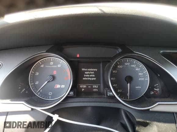 ✅ 2011 Audi S5 Prestige • VIN: WAUVVAFR4BA062448 • Lot: 65522255. Listed on Copart with 107,291 mi. Free auction sales archive from the USA and detailed vehicle history report at DreamBid. Image 9.